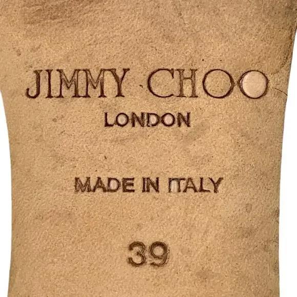 Jimmy Choo Isabel Champang Glitter High Heels Sz EU39 US9 - Picture 12 of 15